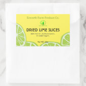 Gedroogde Limoen Slices Custom Product Sticker (Tas)