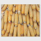 Gedroogde maïs die gestapeld was. cadeaupapier (Vlak)