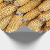 Gedroogde maïs die gestapeld was. cadeaupapier (Hoek)
