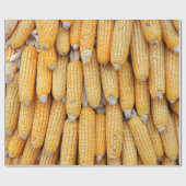 Gedroogde maïs die gestapeld was. cadeaupapier (Vlak)