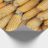 Gedroogde maïs die gestapeld was. cadeaupapier (Hoek)