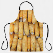 Gedroogde maïs die gestapeld was. schort (Voorkant)