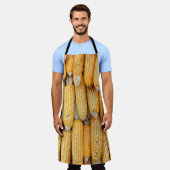 Gedroogde maïs die gestapeld was. schort (Gedragen)