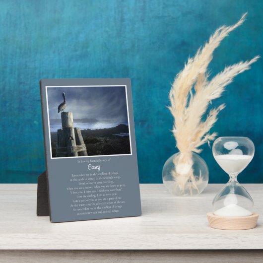 Gedroogde mooie Nautical Ocean — Aangepaste naam Fotoplaat (Zijkant)