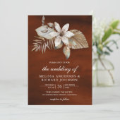 Gedroogde Palm Bloemen Alles in Een Verbrand Sinaa Kaart (Staand voorkant)