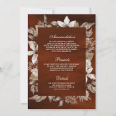 Gedroogde Palm Bloemen Alles in Een Verbrand Sinaa Kaart (Achterkant)