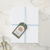 Gedroogde palm, pampas gras groen bedankt bruiloft cadeaulabel (Met Touw)