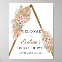 Gedroogde Palm Pampas Grass Dusty Pink Orchid Sign