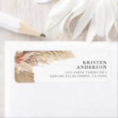 Gedroogde palm Pampas Grass Etiket (Insitu)