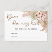 Gedroogde Palm Pampas Grass Orchid Hoeveel kussen Informatiekaartje (Voorkant)