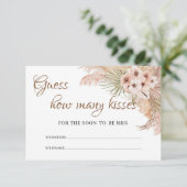 Gedroogde Palm Pampas Grass Orchid Hoeveel kussen Informatiekaartje (Staand voorkant)