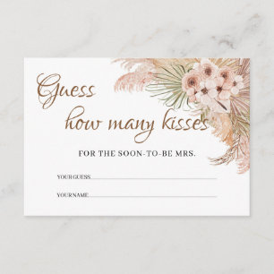 Gedroogde Palm Pampas Grass Orchid Hoeveel kussen Informatiekaartje