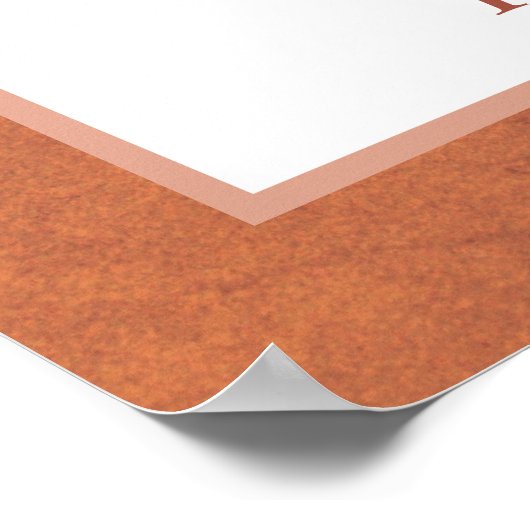 Gedroogde palm, trouwerij met pampagnedracotta poster (Hoek)