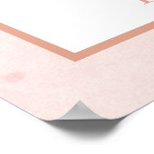 Gedroogde palm, zacht roze poster met pamapgras (Hoek)