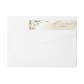 Gedroogde palmbladeren bloemencrème Waterverf, bru (Achterkant)