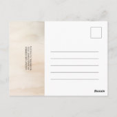 Gedroogde palmbladeren loof Baby shower dank u Briefkaart (Achterkant)