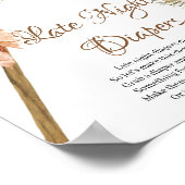 Gedroogde palmbladeren Pampas Grass Late Night Dia Poster (Hoek)