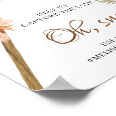 Gedroogde palmbladeren Pampas Grass Oh, onverwacht Poster (Hoek)