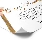 Gedroogde palmbladeren Pampas Grass Orchid Ring Hu Poster (Hoek)