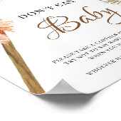 Gedroogde palmbladeren Pampas Grass zeggen niet da Poster (Hoek)