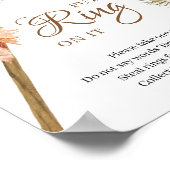 Gedroogde palmbladeren Pampas Grass zetten er een Poster (Hoek)