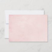 Gedroogde palmbladeren, zacht roze bruiloft met pa RSVP kaartje (Achterkant)