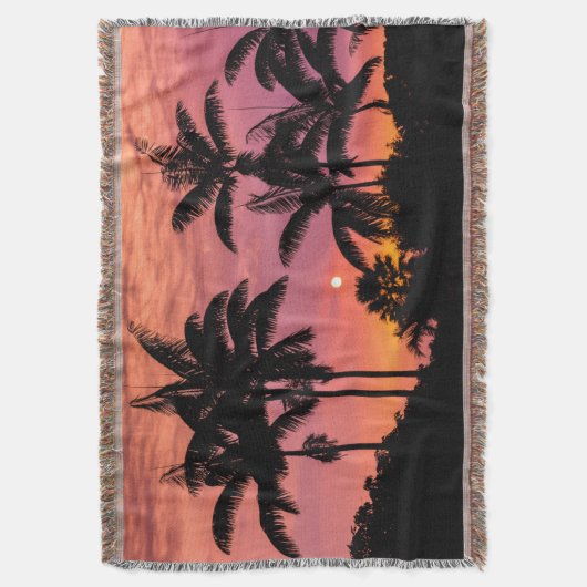 Gedroogde palmbomen, Hawaii Deken (Voorkant Verticaal)