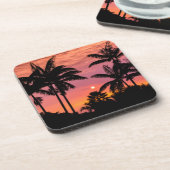 Gedroogde palmbomen, Hawaii Drankjes Onderzetter (Linkerzijde)