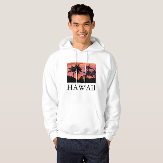Gedroogde palmbomen, Hawaii Hoodie (Voorkant volledig)