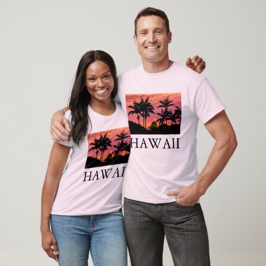 Gedroogde palmbomen, Hawaii T-shirt (Unisex)
