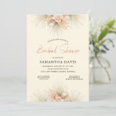 Gedroogde Palms Boho Vrijgezellenfeest Kaart (Staand voorkant)