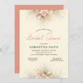 Gedroogde Palms Boho Vrijgezellenfeest Kaart (Voorkant / Achterkant)