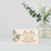 Gedroogde Palms Lunaria Books for Baby Request Car Informatiekaartje (Staand voorkant)