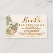 Gedroogde Palms Lunaria Books for Baby Request Car Informatiekaartje (Voorkant)