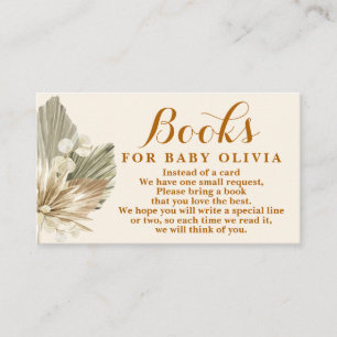 Gedroogde Palms Lunaria Books for Baby Request Car Informatiekaartje