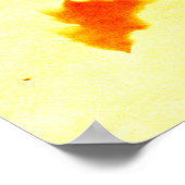 gedroogde papaver en zonneklaar Poster (Hoek)