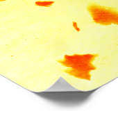 gedroogde papaverstelen en zaden, zonneklaar Poste Poster (Hoek)