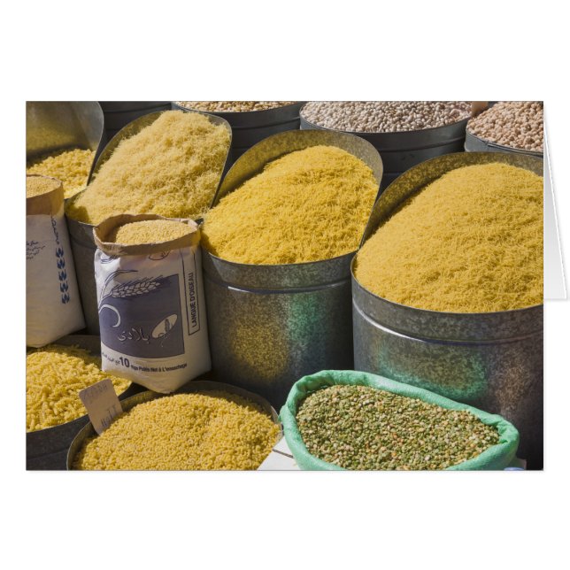 Gedroogde pasta en bonen te koop, Marrakech, 2 (Voorkant Horizontaal)