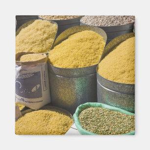 Gedroogde pasta en bonen te koop, Marrakech, 2 Magneet
