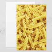 Gedroogde pasta's (Italiaans voedsel) Briefpapier (Voorkant / Achterkant)