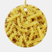 Gedroogde pasta's (Italiaans voedsel) Keramisch Ornament (Achterkant)