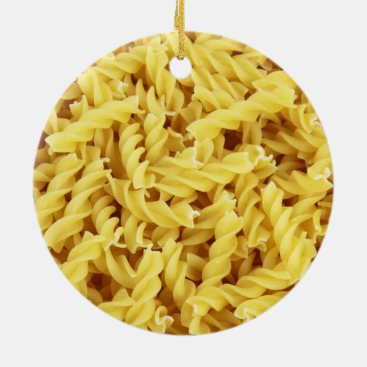 Gedroogde pasta's (Italiaans voedsel) Keramisch Ornament (Achterkant)