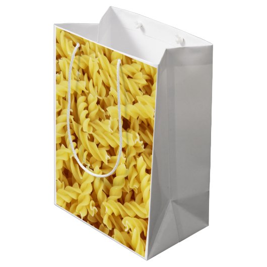 Gedroogde pasta's (Italiaans voedsel) Medium Cadeauzakje (Achterkant Gekanteld)