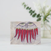 Gedroogde Pepper Smile Briefkaart (Staand voorkant)