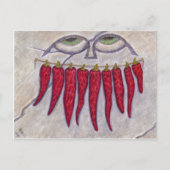 Gedroogde Pepper Smile Briefkaart (Voorkant)