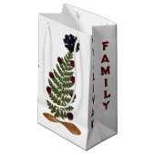 Gedroogde pers Bloem Kerstboom - P Klein Cadeauzakje (Voorkant Gekanteld)