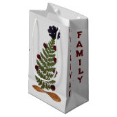 Gedroogde pers Bloem Kerstboom - P Klein Cadeauzakje (Voorkant Gekanteld)