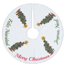 Gedroogde pers bloem Kerstboom Rok