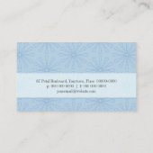 Gedroogde petroleumether Powder Blue Visitekaartje (Achterkant)