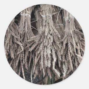 Gedroogde Planten voor Decoratie Ronde Sticker